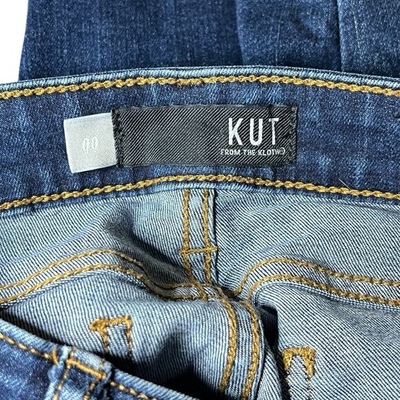 KUT FROM THE KLOTH Womens Catherine Boyfriend Jeans Medium Wash Size 00 Mid Rise - Picture 3 of 7